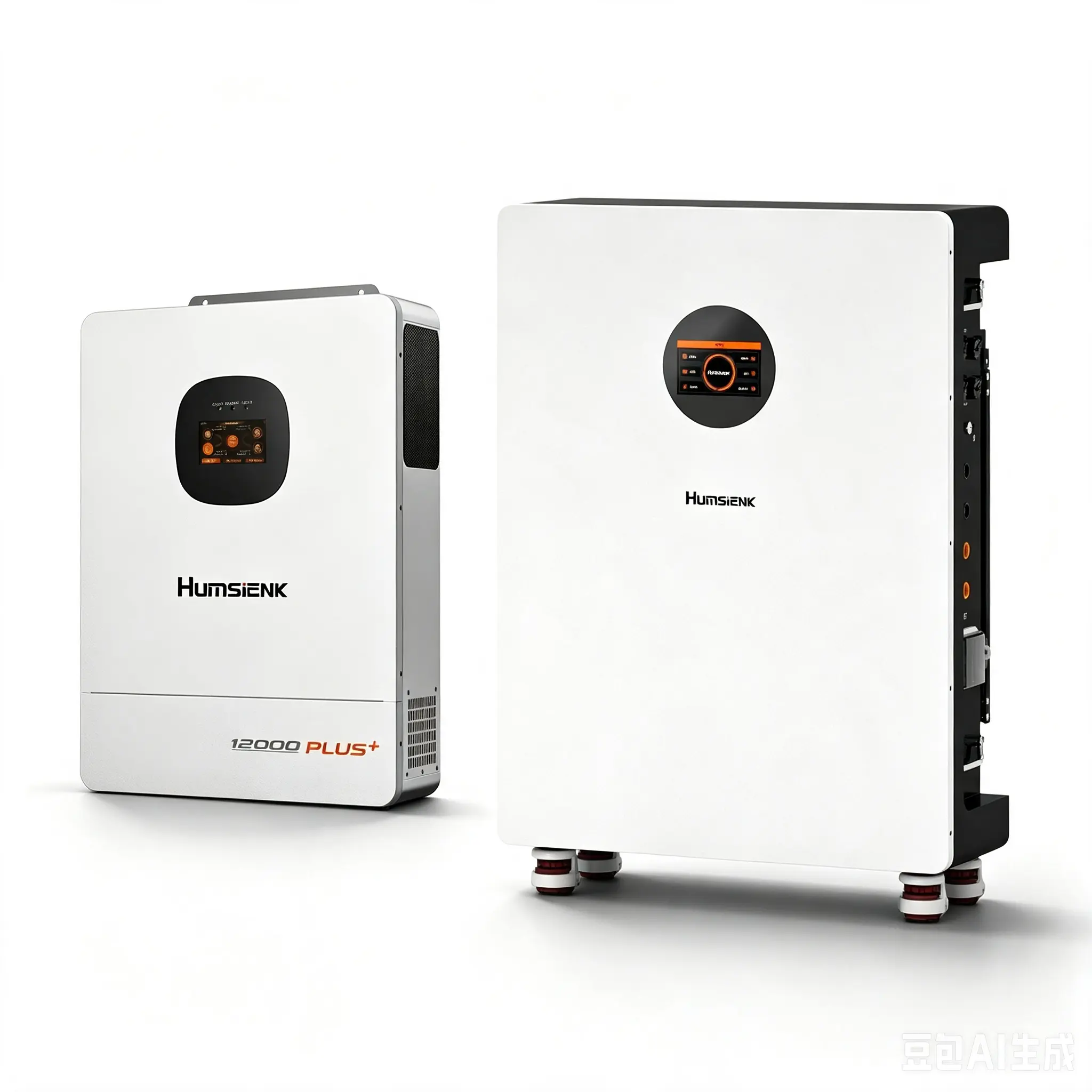 【12kw Inverter+16kWh Battery】Humsienk Storm-Ready Power System Kit 48V 12kW Hybrid Inverter + 48V 314Ah 16kWh Battery LiFePO4 Lithium Battery with Smart BMS, Bluetooth, Active Balancing & Communication solar system