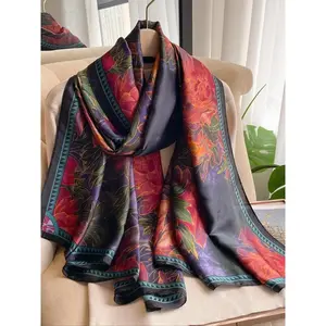 Floral Print Scarf, Fashionable Soft Comfortable Shawl for Women, Casual Versatile Scarf for Daily Wear, Fashion Accessories for Party, Daily Clothing Decor