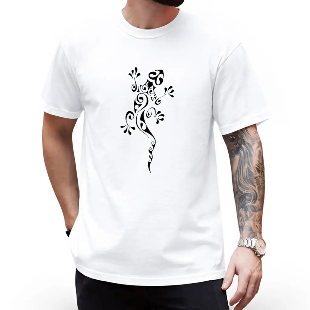 Stylish Lizard Print T-Shirt, Fashionable and Suitable for Outdoor Activities & Streetwear