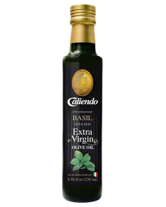 Caliendo Premium Basil Infused Extra Virgin Olive Oil, Authentic Italian 8.5 Fl Oz (250 ml) Bottle