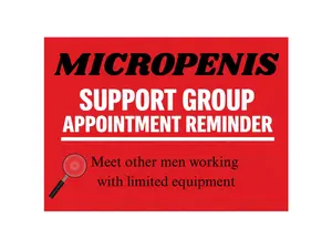 Tiny Member Support Group Prank Postcard - Anonymous Mail Funny Gag Gift for Office Coworker Humor Cheeky Joke Hilarious Surprise