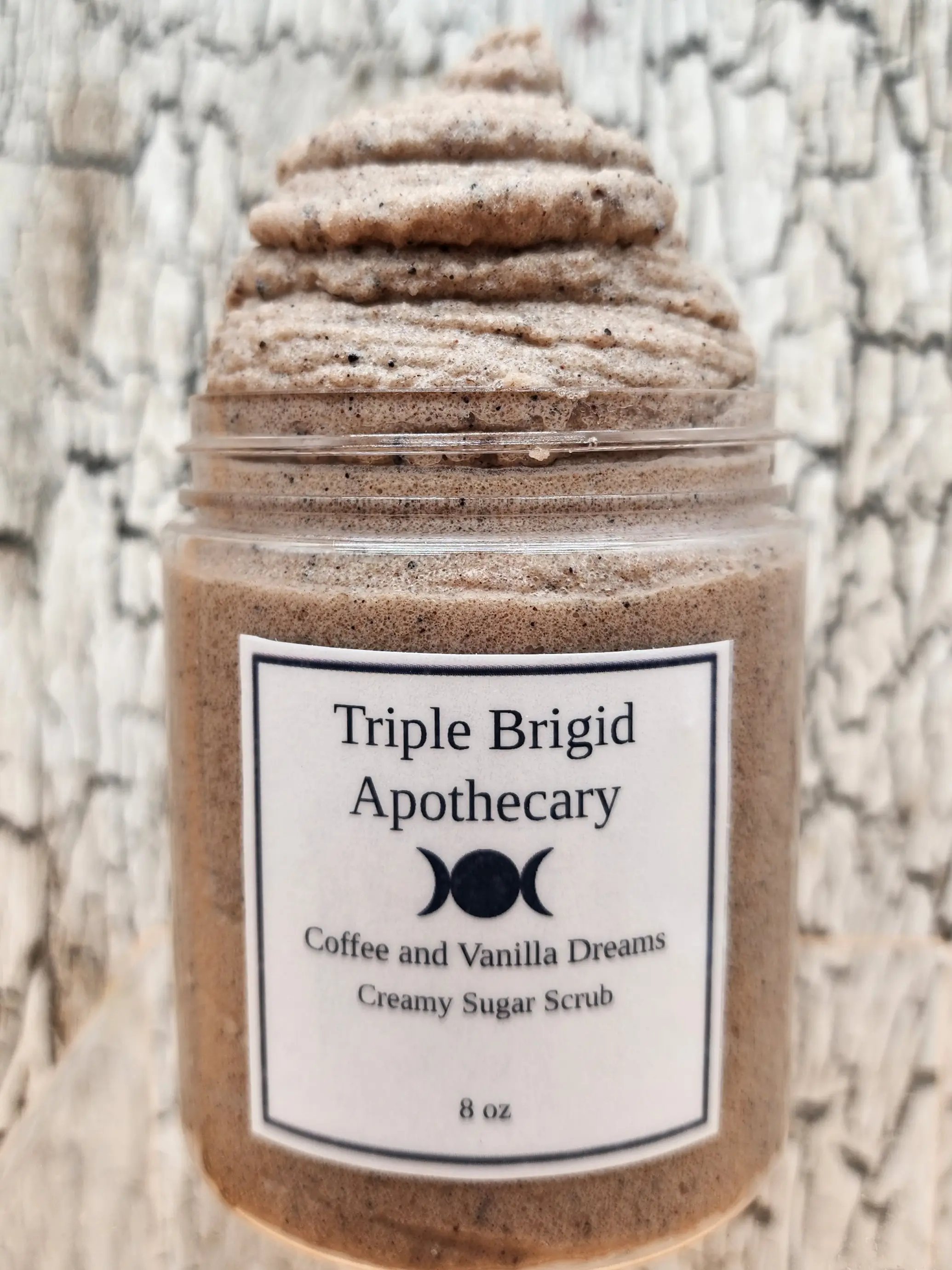Coffee and Vanilla Dream Creamy Sugar Scrub-Natures hydrating exfoliation by Triple Brigid Apothecary