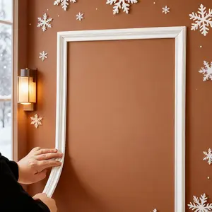 2 Rolls 39.37 Inch PVC Self-Adhesive Decorative Strip, High-Quality Material, Soft Bendable, Easy Peel and Stick, Home Decoration, Living Room