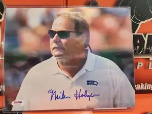 Mike Holmgren Autographed 8x10 Photo Seahawks Packers PSA COA