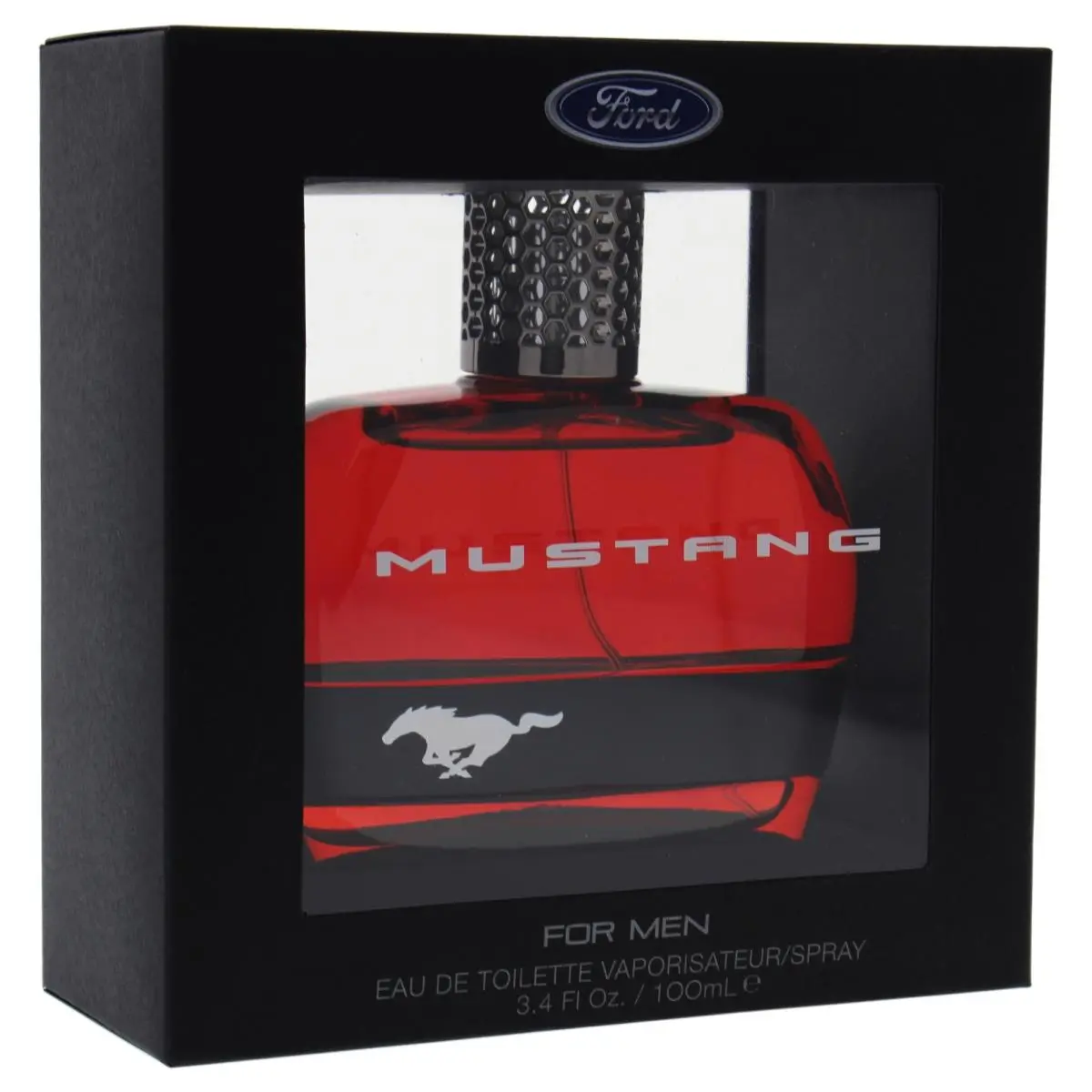 212 MAIN Men's Classic Mustang Red EDT Active Spray (3.4 fl oz) - Citrus Musk Amber, Patchouli, Floral-Woody Notes, Signature Fragrance Scent, Amber Blend Men's Fragrance (3-3.9 fl oz Range), Signature Scent, Patchouli Perfume, 3 To 3.9 Fl Oz