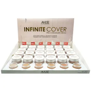 Corrector en Crema Pro Cobertura Infinita Amuse - Venta al por Mayor Display 24 Unidades (KL250MIX)