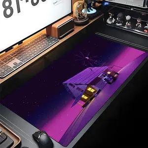 C-Courage the C-Cowardly Dog Mouse Pad Gaming Locking Edge Big Computer Gamer Large Rubber Art Mousepad Laptop Desk Mat Universal Mouse Pad