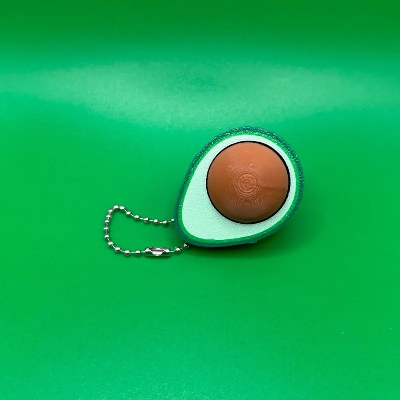 Avocado Fidget Clicker - Keychain Fidget - Avocado Clicker - Pit Button Clicker
