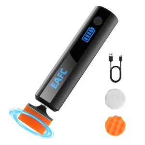 Car Detail Polishing Machine, Mini Wax Polisher, USB Rechargeable Wireless Car Paint Scratch Remover, Windshield Oil Film Remover, Car Polisher Tool, Automotive