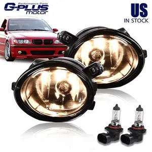 Clear Front Driving Fog Lights Lamps Fit For 01-06 BMW E46 3 Series  01-03 M3 M5