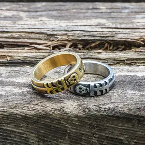 GTHIC Till Death Do Us Part Stainless Steel Couple Ring for Wedding Engagement Mother's Day Gift