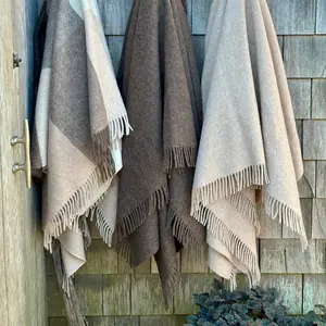 Solid Recycled Alpaca Throw