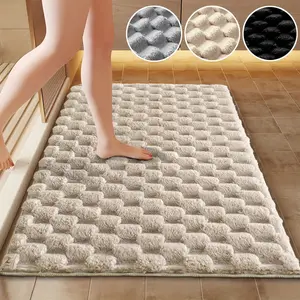 A Soft Bathroom Rug, Machine Washable Home Rug, Suitable for Bathroom, Shower Room, Kitchen, Laundry Room, Indoor Decorative Mat, Essential Bathroom Item, Polyester Rug, Home Decor, Bathroom Decor, High Quality, Christmas Decoration