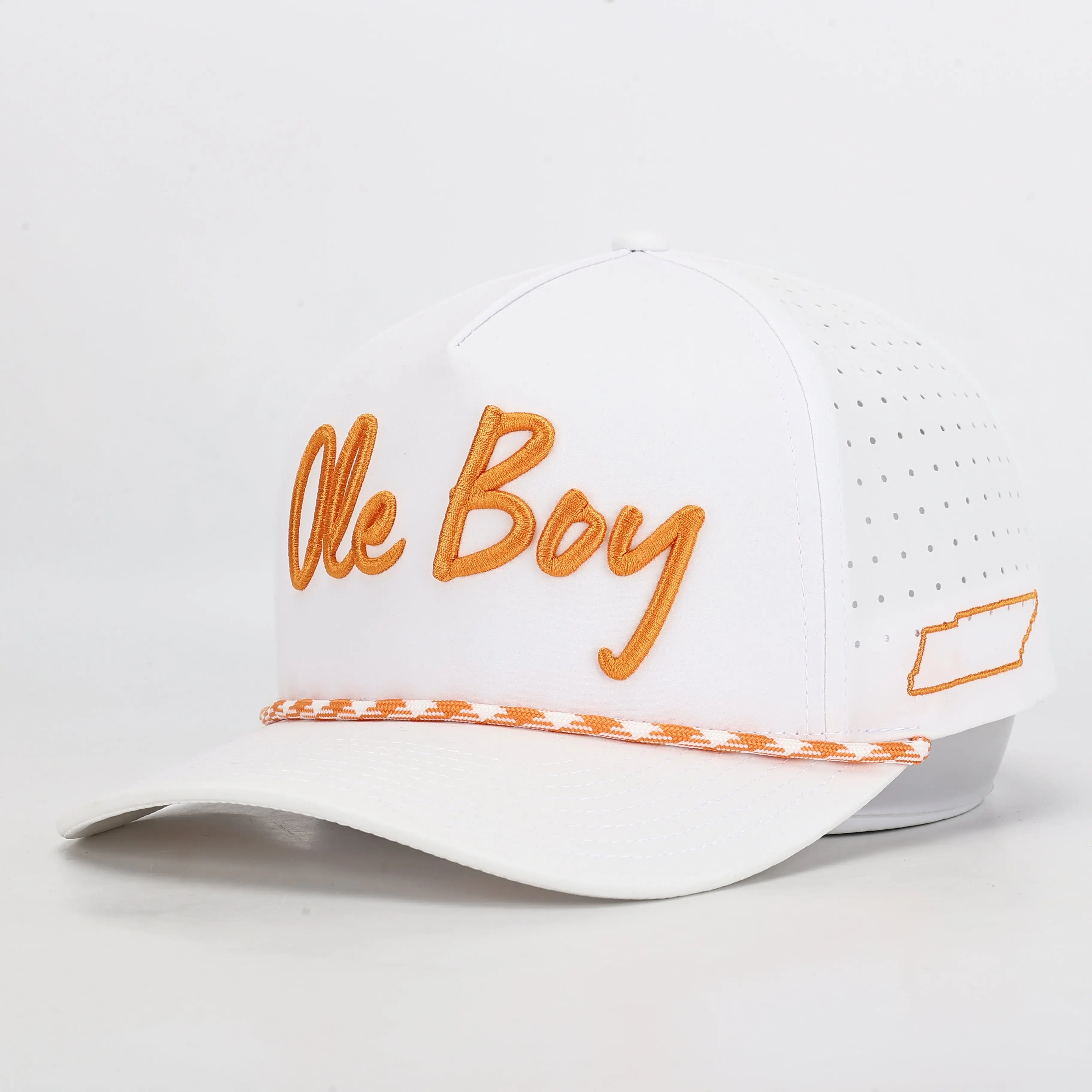 OLE BOY Tennessee Game Day Performance Golf Hat - White