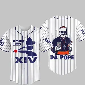 Personalized Chicago Pope Leo XIV Da Pope Baseball Jersey, Baseball Jersey Shirt, Outdoor Sports, Sport Shirt, Dynamic And Comfortable