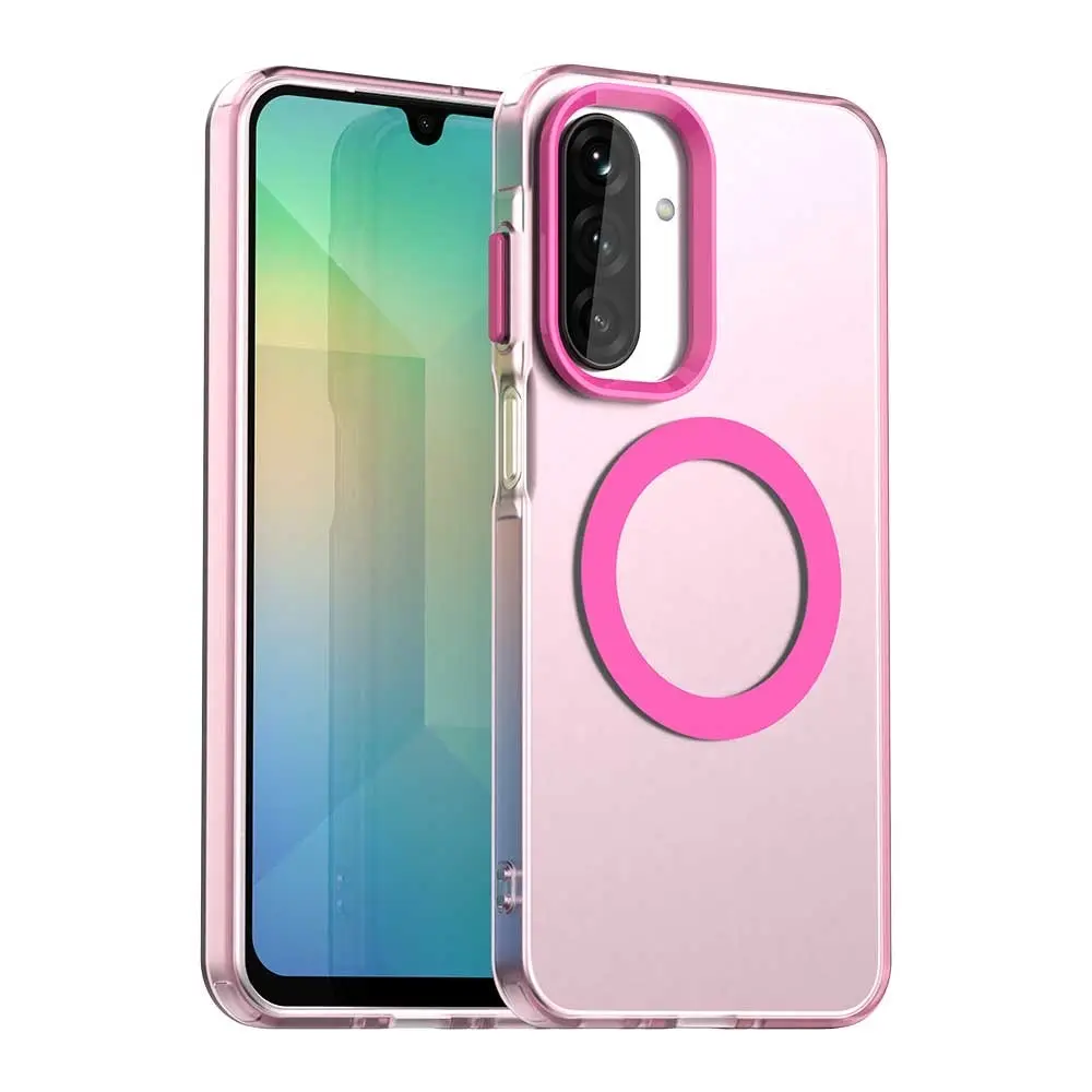 Magnetic Luxury Frosted Wireless Charging Shockproof Protective Case Shock Resistant Cover Cellphone Accessories For Samsung Galaxy S25 FE A07 A17 5G Protector Cover Smartphone Protection Wireless Cellphone Casing