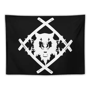Wulf Merch Xavier Wulf Logo Tapestry Bedroom Deco Bedroom Decorations Room Decor Aesthetic Tapestry Decorative Peach