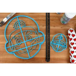 XL 12 Inch Mario Cookie Cutter - Mario Large Cookies
