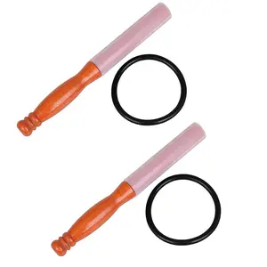 Drum Stick with Rubber Ring, 2 Counts/set Drum Mallet, Musical Instrument Accessories for Crystal Bowl, Drum Accessories