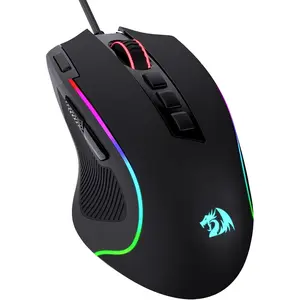 M612  RGB Gaming , 8000 DPI Wired Optical  with 11 Programmable Buttons & 5 Backlit Modes, Software Supports DIY Keybinds Rapid Fire Button