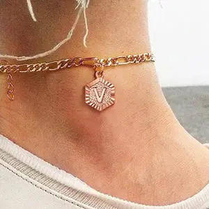 FaithHeart Simple Design A to Z Initial Ankle Bracelet