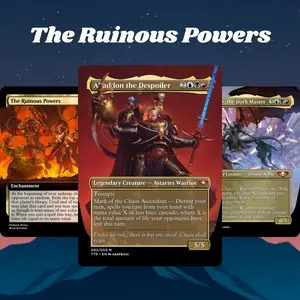 Proxy 100+ Card Commander Deck The Ruinous Powers Abaddon the Despoiler Warhammer 40k Theme Ready to Play Magic Style Strategy Deck Perfect Gift for Collectors and Card Players