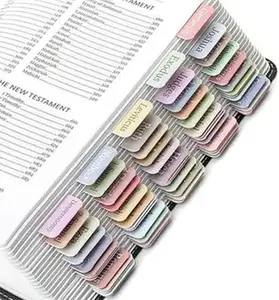 Bible Tabs, 75 Tabs, Minimal Morandi, Laminated Bible Tabs for Women and Men, Bible Tabs for Study Bible, Bible Index Tabs