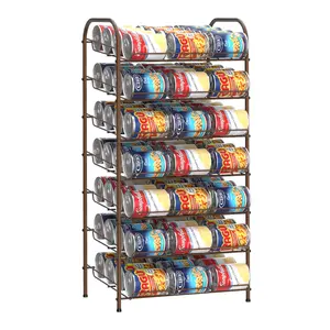 5 Tier/ 7 Tier Can Rack Organizer, Can Storage Dispenser Holder, Can Rack Organizer Can Storage Dispenser, Kitchen Pantry Cabinets Organization And Storage, Holds Up To 84 Cans, Can Rack Dispenser For Pantry, Kitchen