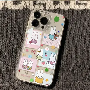 M-Miffy Rabbit Kawaii Cartoon Phone Case Cute Rabbit Anime For iPhone 17 16 15 14 13 12 11 Pro Max Plus Air The Best Halloween Gifts Fans Phone Case Cover