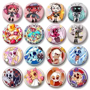 Dandy’s World Pin Buttons, Game Figure Cosmo Vee Buttons on Backpack, Hat Accessories, Gifts for Friends, Unique Fashion Accessories, Perfect Gift for Fans and Collectors, Cool Pin Buttons, Pins For Backpack, Bag Accessories!