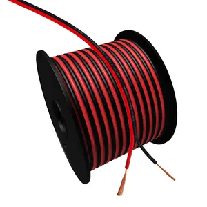 16AWG 2Conductor Red Black  50FT Electrical Wire LED Strips Extension Wire 12V/24V DC  Flexible Wire Extension Cord Copper Clad  Copper Wire
