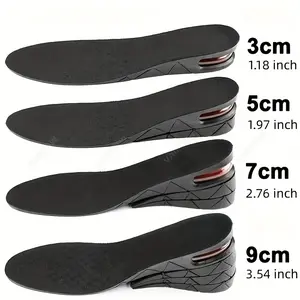 1pair 3-9cm/1.18-3.54inch Invisible Height Increase Insole Cushion, Height Lift Adjustable Cut Shoe Heel Insert, Women Quality Foot Pads