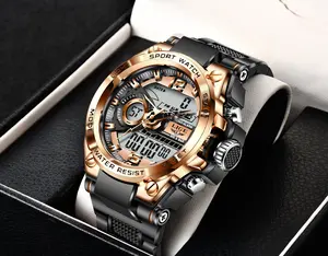 LIGE Digital Analog Men's Sport Watch with Calendar Running Seconds Active Luminous and Waterproof