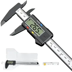 Digital Caliper Set, 6 inch/150 cm Precision Caliper Measuring Tool - 0.01" Accuracy, with Tape Measure Measuring Tape & Micrometer Caliper（New Plastic Caliper）