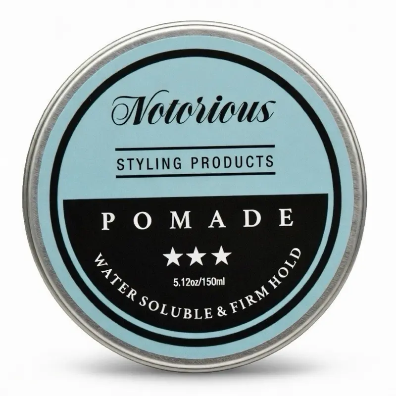 Notorious Firm Hold Pomade, Lightweight Daily Haircare Styling Product for Added Shine and Definition