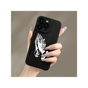 A Mobile Phone Case Suitable For Galaxy A15/A05S/A14/A34/A52/A53/A54, IPhone15/14/13/12/11, With A Prayer Hand Printed Pattern, Suitable For Both Men And Women, Ultra-Light-TPU Shockproof And Durable Protection Mobi Compatible with Samsung Galaxy 24