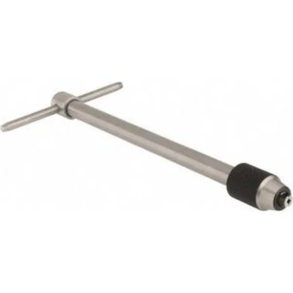 Starrett T-Handle Tap Wrench, Model 50430, 1/16 to 3/16" Tap Capacity, 6" Overall Length