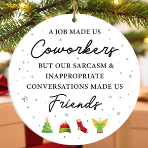 Christmas Ornaments 2025 for Christmas Tree Decorations,Dated 2025 Christmas Ornament (Coworkers)