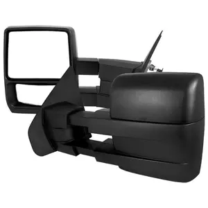 2004-2014 F-150 Black Manual Adjustable & Extendable Telescopic Towing Mirrors