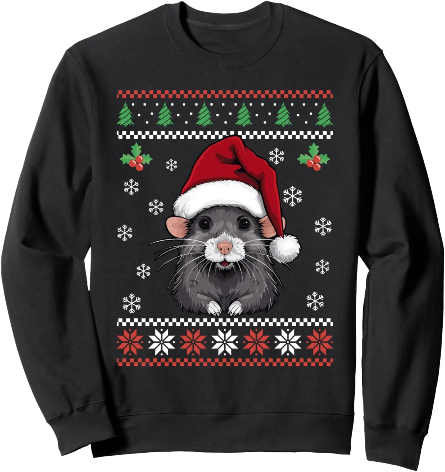 Rat Ugly Christmas Sweater Mouse Xmas for Adults Kids Sweatshirt