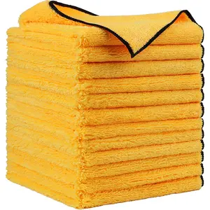Premium Microfiber Towels 30.48x30.48 Cm, High & Short Pile, Lint-Free, Scratch-Free, Super Absorbent Microfiber, Water-Absorbent, Car Washing, Drying, Auto Detailing, Microfiber Cleaning Cloths
