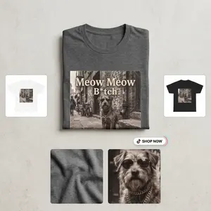 Meow Meow b*tch T-Shirt Funny Awesome Graphic Tee
