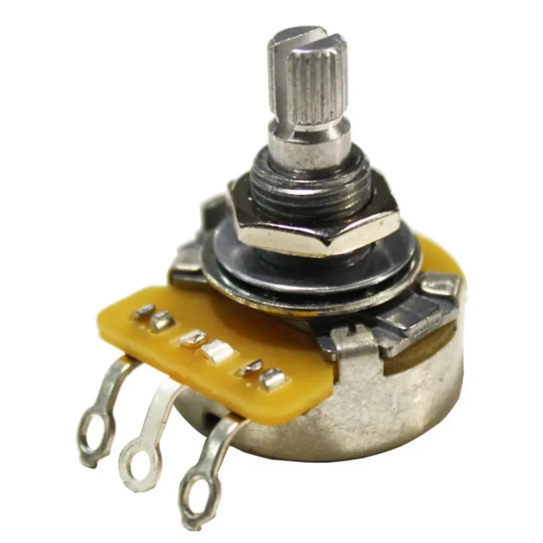 EP-0088-000 CTS Linear Pot, 1 Meg Linear Control, Split Knurled Shaft, Includes Nut and Washer