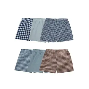 Fruit of the Loom Men's Boxers - Relaxed Fit, Woven Soft Cotton Blend, Moisture-Wicking, 6-Pack, S-3XL