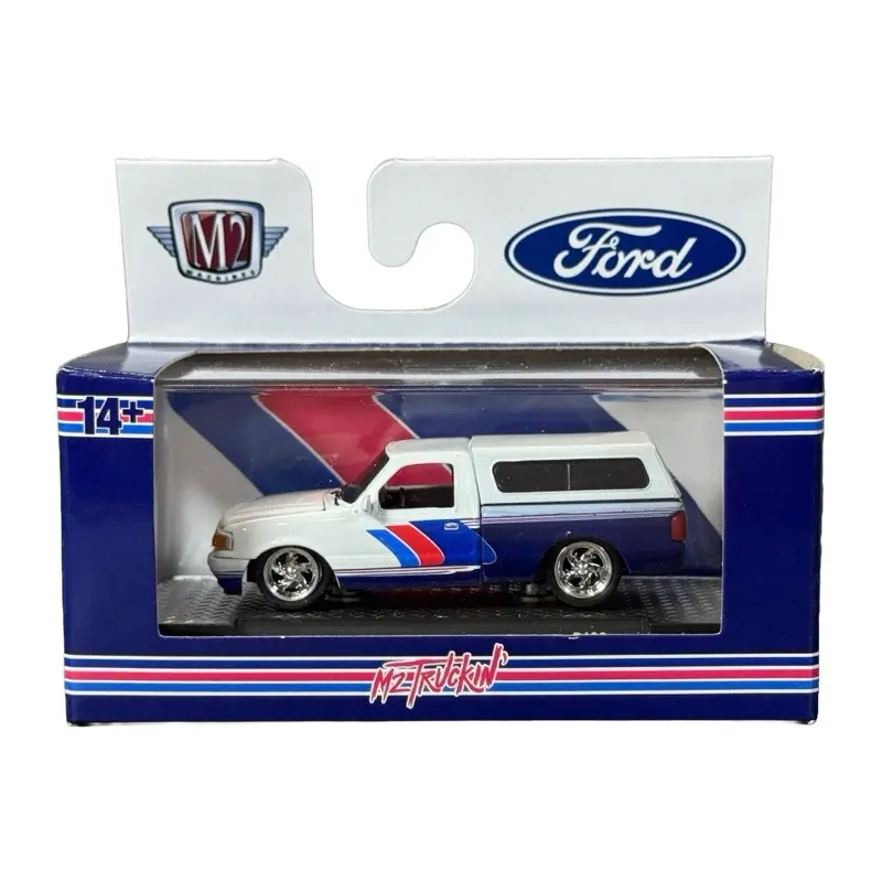 M2 Machines 1995 Ford Ranger White & Blue M2 Truckin' Diecast Truck