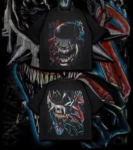 Dark Knight Villain Horror Graphic Tee – Vintage Comic Style Streetwear Washed T-Shirt, darkknightstyle, villaintee, horrorgraphictee, comicstyle, streetweardesign, darkaesthetic, Gotham Villain Graphic Shirt