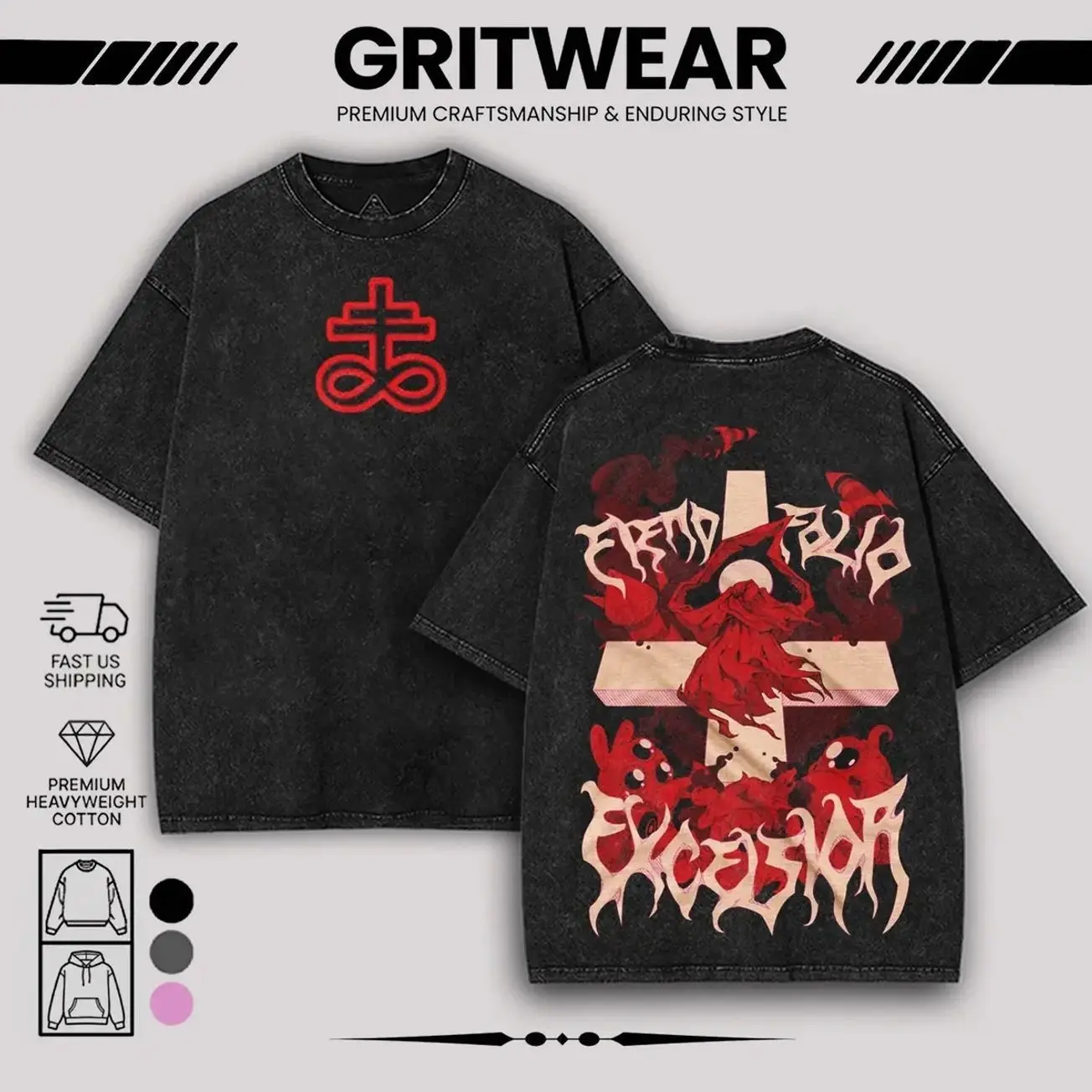 The binding of isaac Game Sacred Heart Washed 2 sided printed T-Shirt, Brimstone shirts, Cotton unisex graphic tees hoodie game merch Menswear Clothes Soft trendy game day M8R