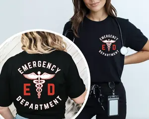 Emergency Department Nurse T-Shirt, ER Nurse Shirt, Emergency Medicine Nurse Tee, Emergency Nurse Gift, Emergency Room Shirt, RN Tee, 4th Of July Gift