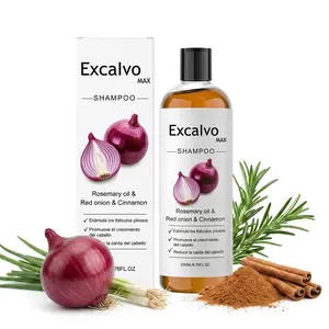 Lexenic Excalvo Men's Hair Loss Shampoo with Rosemary Oil, Red Onion Extract, Cinnamon Extract - Boosts Density, Strengthens Roots, 7oz/200ml (1)