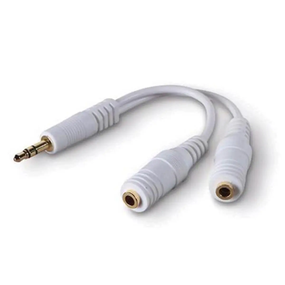 Belkin Components F8V234-Wht Mini Stereo Audio Splitter, Compatible with Mobile Devices, Digital Headphones & Audio Cables, White